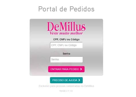 demillus pedidos consultora|Portal de Pedidos